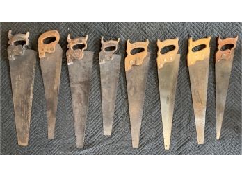 Hand Saw Collection Of Disston, Stanley & Warrented Superior