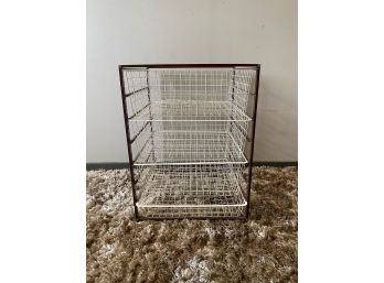 Wire Storage Baskets In Frame