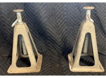 Pair Of Screw Jack Stands