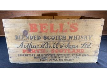 Bells Blended Scotch Whiskey Crate