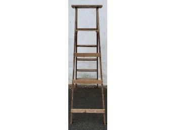 6 Foot Wood A Frame Ladder