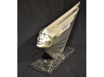 'Siren' Sculpture (Chrome Goddess Series) Lot 2