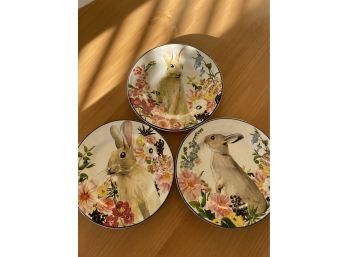 Pottery Barn Rabbit Plates - Easter!