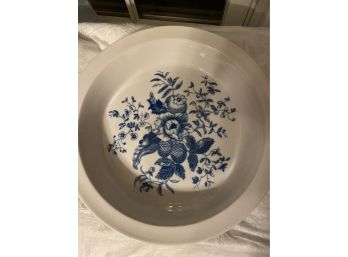 Platter Pretty Blue Floral Design - Royal Worcester Rhapsody Pattern