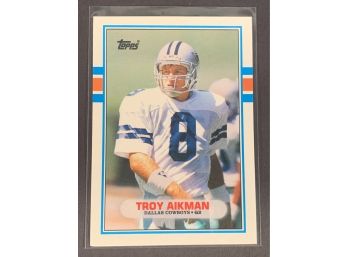 Vintage Baseball Card 1989 Topps Traded Troy Aikmen Rookie