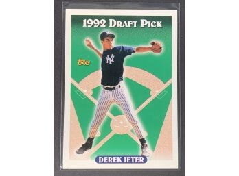 Vintage Baseball Card 1993 Topps Derek Jeter Rookie