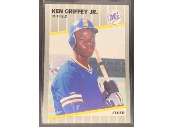 Vintage Baseball Card Fleer 1989 Ken Griffey Jr Rookie