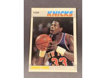 Vintage Basketball Cards Six 1987 Fleer Knicks Ewing Team Cards