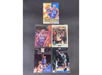 Vintage Basketball Card Shaquille Oneal Lot Of Five Cards