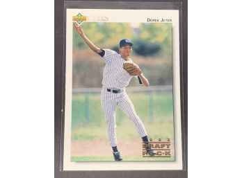 Vintage Baseball Card 1992 Upperdeck Derek Jeter Minors