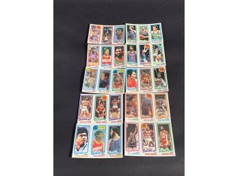 Vintage Basketball Card 1980 Topps 10 Card Assortment