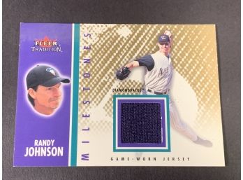 Vintage Baseball Card 2000 Fleer Randy Johnson Game Used Jersey 20/100