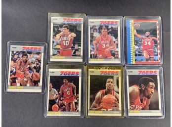 Vintage Basketball Cards 1987 Fleer 76ers Assorted Team Cards