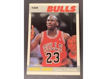 Vintage Basketball Card 1987 Michael Jordan & Sticker Fleer Bulls Assorted Set