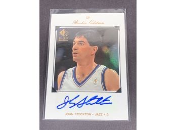 Vintage Basketball Card 1996 SP Rookie Edition John Stockton Autograph