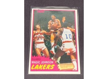 Vintage Basketball Card 1981 Topps Magic Johnson 2nd Year