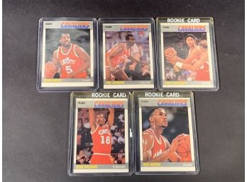 Vintage Basketball Cards 1987 Fleer Cavaliers Team Cards