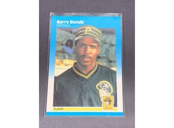 Vintage Baseball Card 1987 Fleer Barry Bonds Rookie