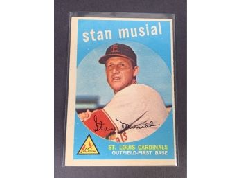 Vintage Baseball Card 1959 Topps Stan Musial