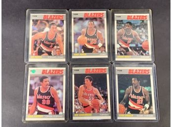 Vintage Basketball Cards 1987 Fleer Blazers Assorted Team Cards