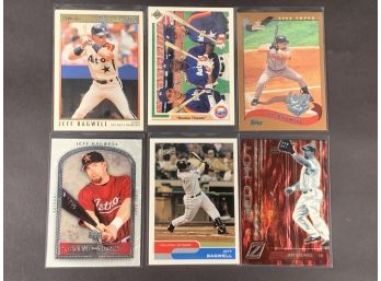 Vintage Baseball Cards Lot Of 6 Assorted Jeff Bagwell Cards