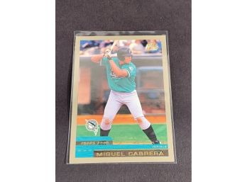 Vintage Baseball Card 2000 Tops Traded Miguel Cabrera Rookie