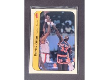 Vintage Basketball Card 1986 Fleer Patrick Ewing Rookie Sticker