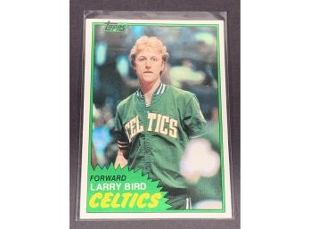 Vintage Basketball Card 1981 Topps Larry Bird Second Year