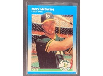 Vintage Baseball Card 1987 Fleer Mark McGwire