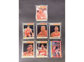 Vintage Basketball Cards 1987 Fleer Rockets Assorted Team Cards