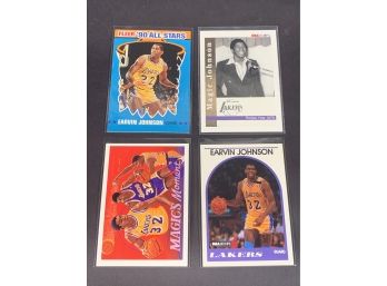 Vintage Basketball Cards Four Earvin Magic Johnson Cards