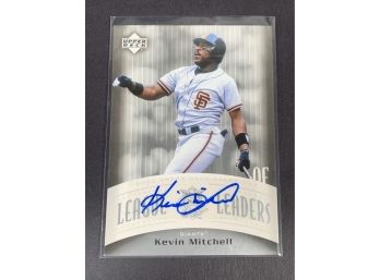 Vintage Baseball Card 2005 Upper Deck Kevin Mitchell Autograph