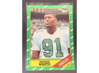 Vintage Football Card 1986 Topps Reggie White Rookie