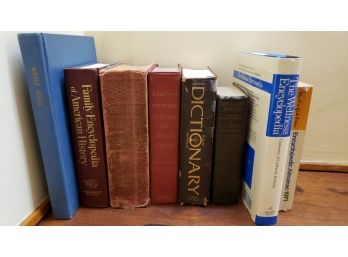 Assortment Of  Dictionaries And Encyclopedias