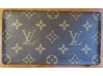 Vintage Louis Vuitton Leather Brown Monogram Bi-fold Wallet