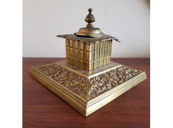 Vintage William Tonks & Sons Brass Inkwell