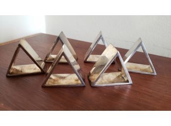 Silver Plate Brass Napkin Holders