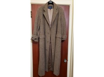 Vintage Ralph Lauren Full Length Wool Coat Size 8