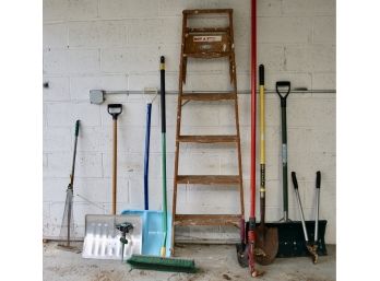 Werner Ladder, Shovel, Rakes, Broom And More