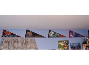 Nine Pro Sports And College Banners