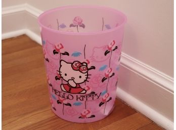 Hello Kitty Pink Wastebasket