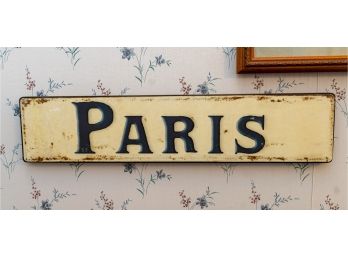 Rustic Paris Sign