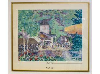 Vail In The Summer Poster Print By Barbara Froula - Framed