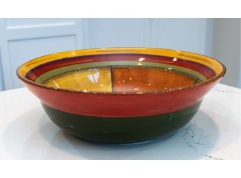 Clay Art  Stone Lite 'Toscana' Hand Painted Serving Bowl