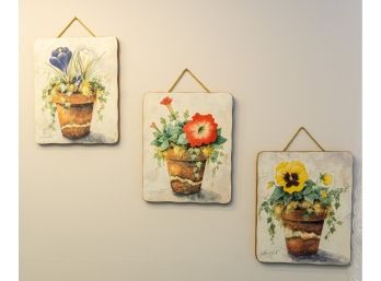 Annie LaPoint Hanging Floral Wall Art - A Trio