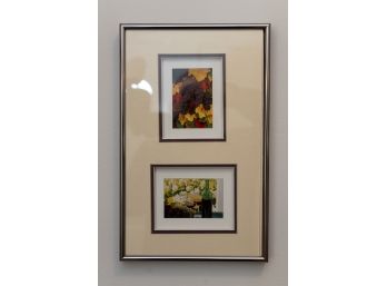 Framed And Matted Wine Themed Prints