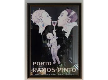 Porto Ramos-Pinto Poster By Rene Vincent - Framed