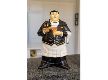 Certified International Ceramic Butler Cookie Jar