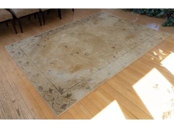 Wool & Cotton Pile Area Rug - Made In India