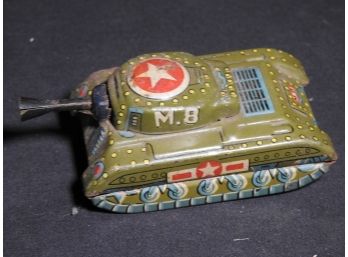 1960s Tin Litho Tank Made In Japan